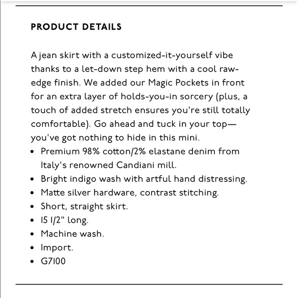 Madewell Step Hem Jean Skirt in Brandt Wash - Picture 8 of 8